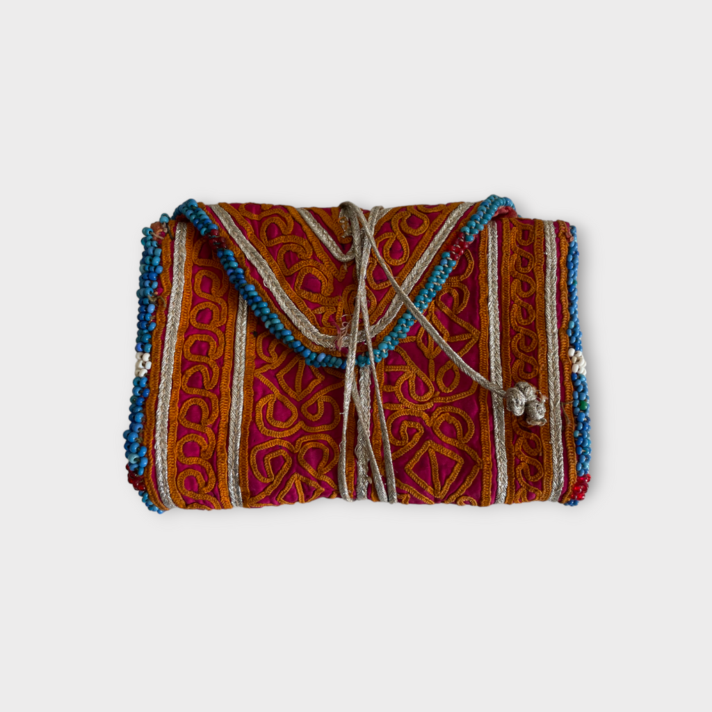 Vintage Pashtun tribe wallet, 1940 Afghanistan