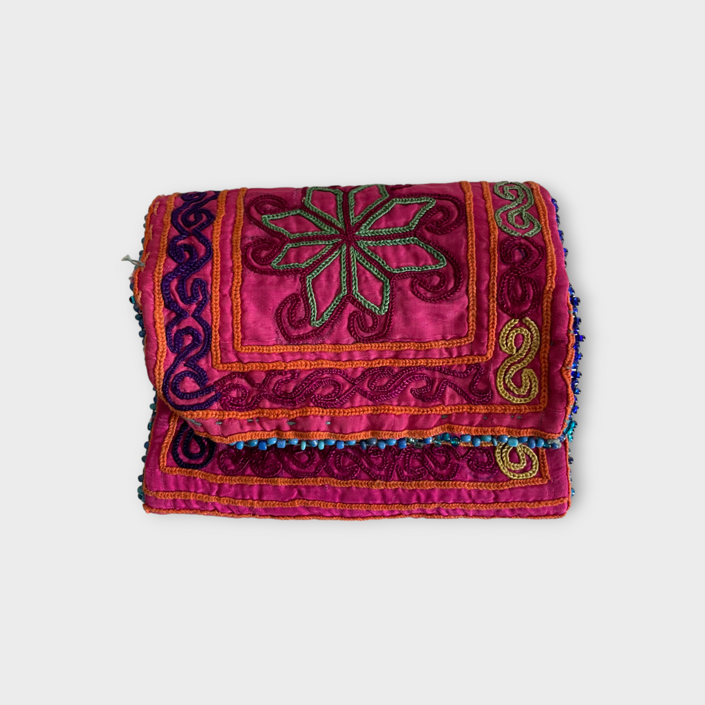 Vintage Pashtun tribe wallet, 1940 Afghanistan