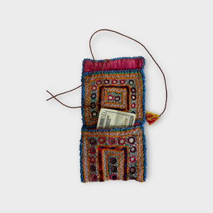 Vintage Pashtun tribe wallet, 1940 Afghanistan