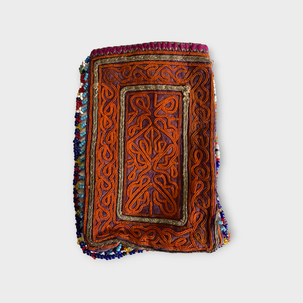 Vintage Pashtun tribe little bag, 1940 Afghanistan