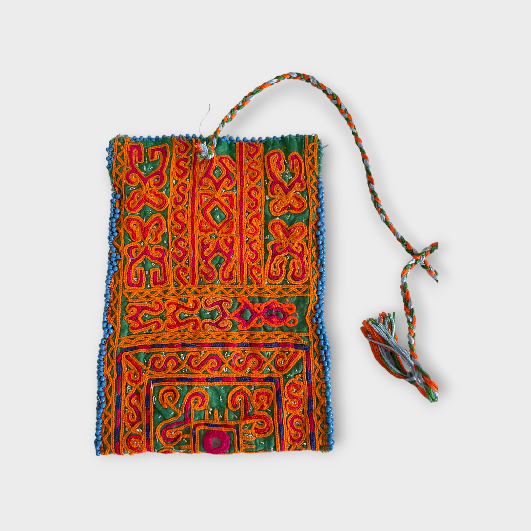 Vintage Pashtun tribe wallet, 1940 Afghanistan