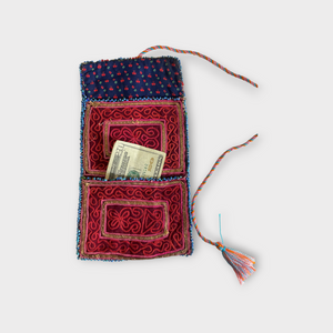 Vintage Pashtun tribe wallet, 1940 Afghanistan