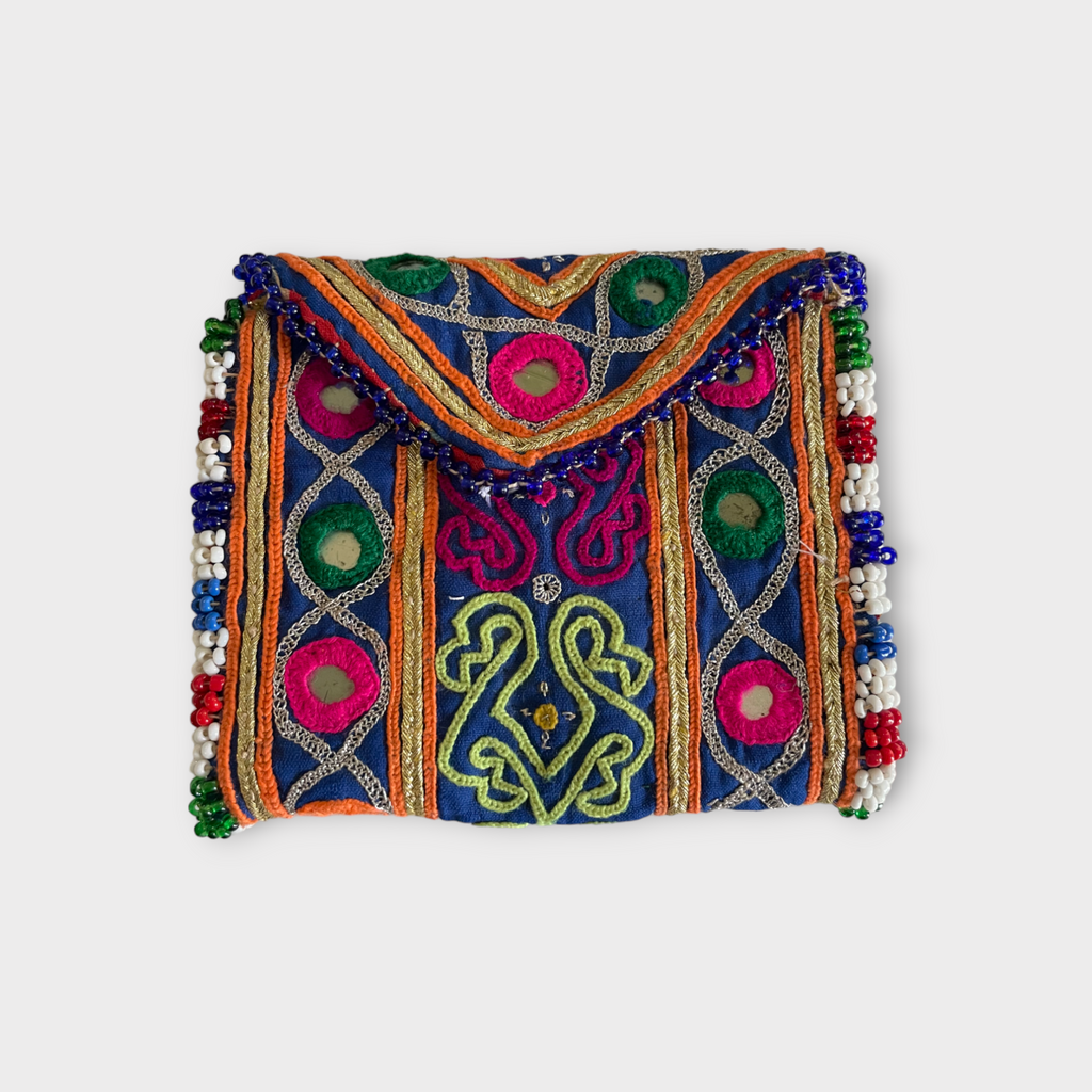 Vintage Pashtun tribe wallet, 1940 Afghanistan