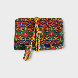 Vintage Hazara Tribe Silk Wallet from the 1940s, Ghazni, Afghanistan