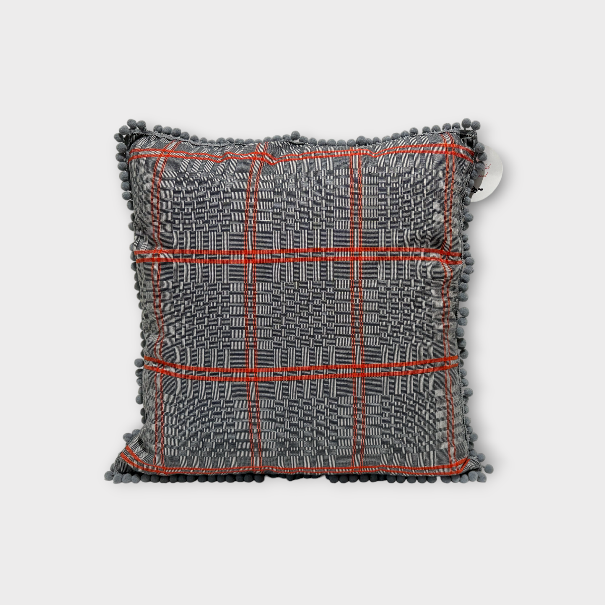 Inabel pillow cover from Philippines, handwoven