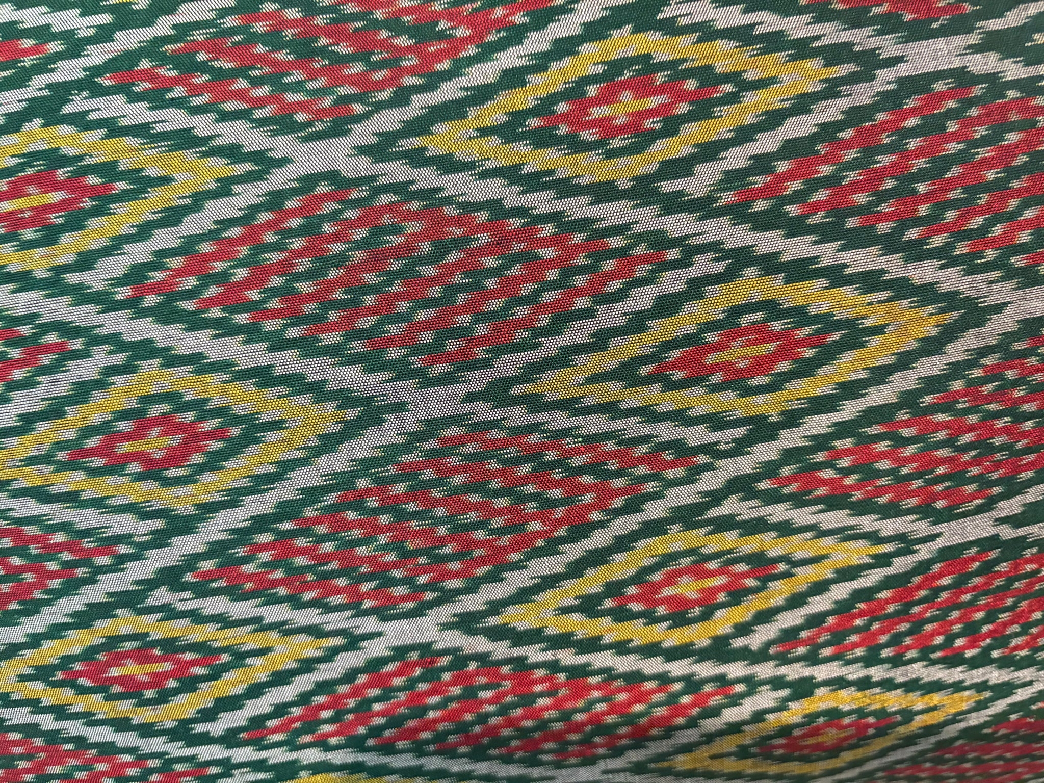 Ikat throw pillow, India