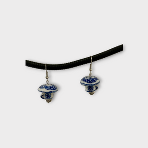 Dutch Heritage Delft blue ceramic earrings