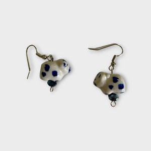 Dutch Heritage Delft blue ceramic earrings