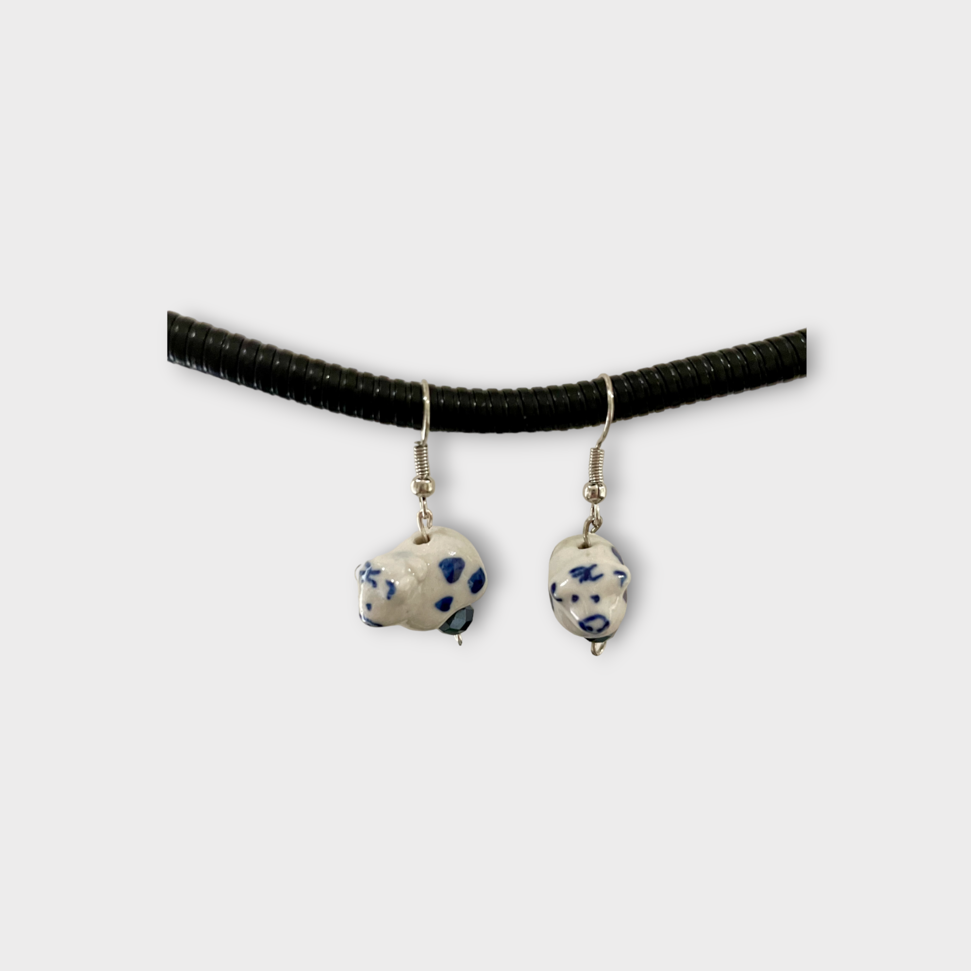 Dutch Heritage Delft blue ceramic earrings