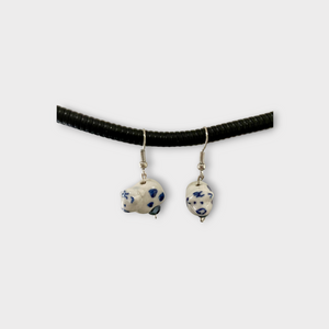 Dutch Heritage Delft blue ceramic earrings