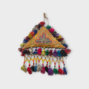 Antique Rabari tent hanging, Hand embroidered. Rare Item.