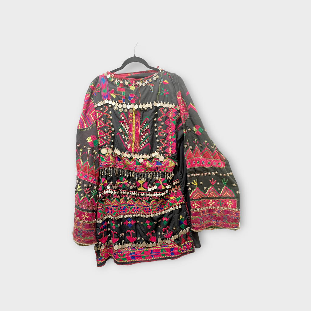 Tribal, vintage Jumlo dress, Quhistan 1940-1950