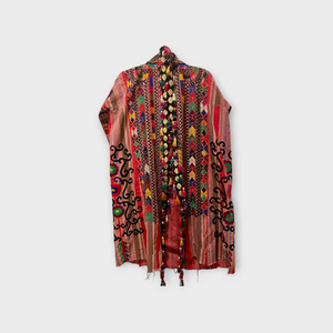 Gorgeous vintage Turkman Silk Coat – Hand-Embroidered, One-of-a-Kind Collector’s Piece