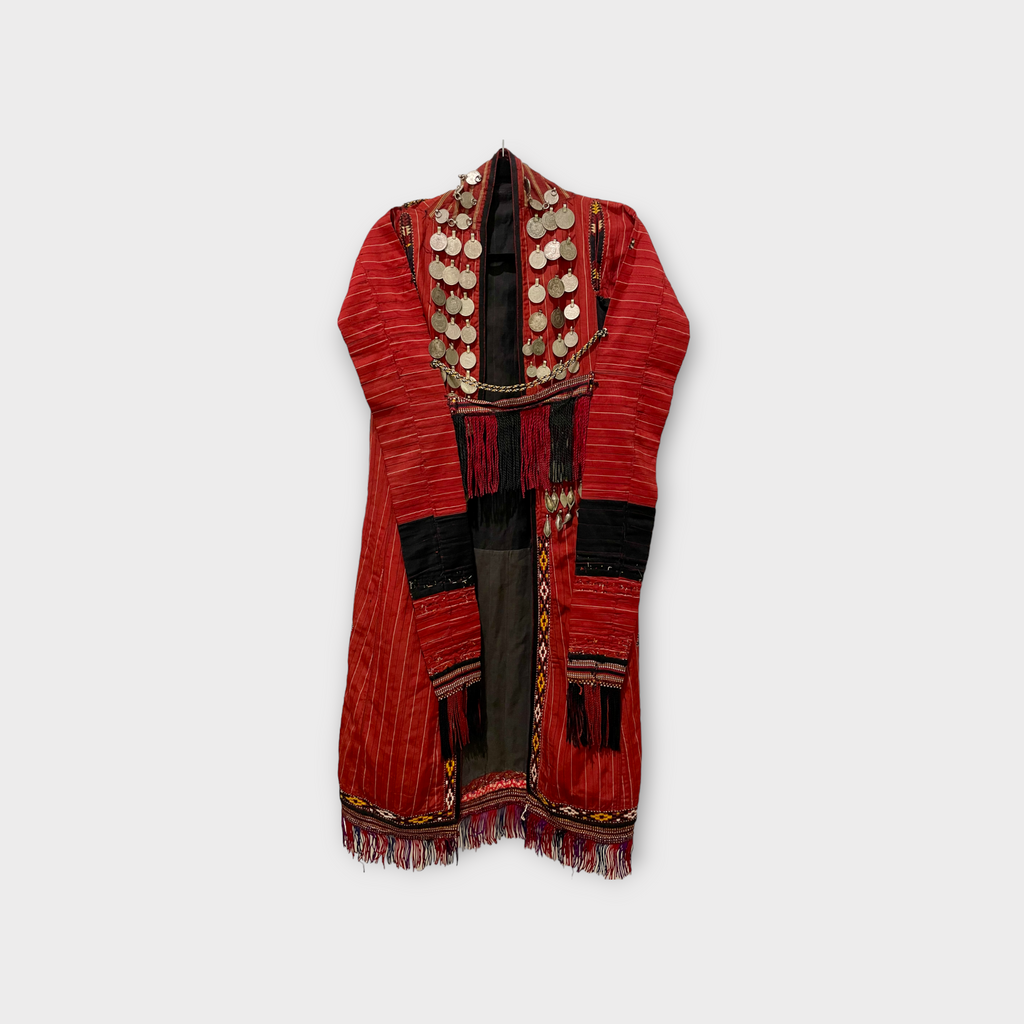 Gorgeous vintage Turkman Silk Coat – Hand-Embroidered, One-of-a-Kind Collector’s Piece